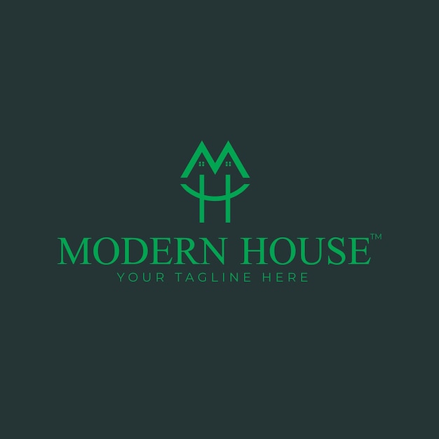 Diseño de logotipo minimalista inmobiliario.