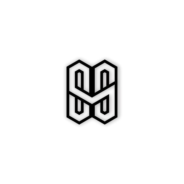 DISEÑO DE LOGOTIPO MINIMALISTA DE LETRA S Y S