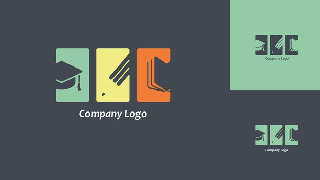 Diseño de logotipo minimalista moderno para centro educativo.