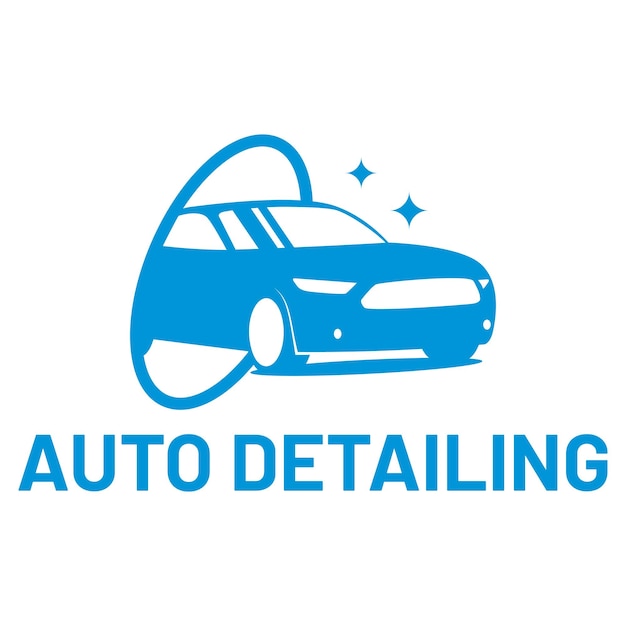 diseño de logotipo minimalista plano con detalles automáticos