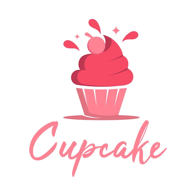 diseño de logotipo minimalista plano de la panadería de pasteles