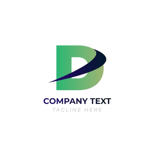Diseño de logotipo mínimo de d letras para un negocio único y memorable