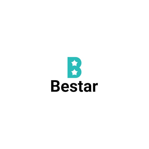 Vector diseño del logotipo mínimo de la letra b