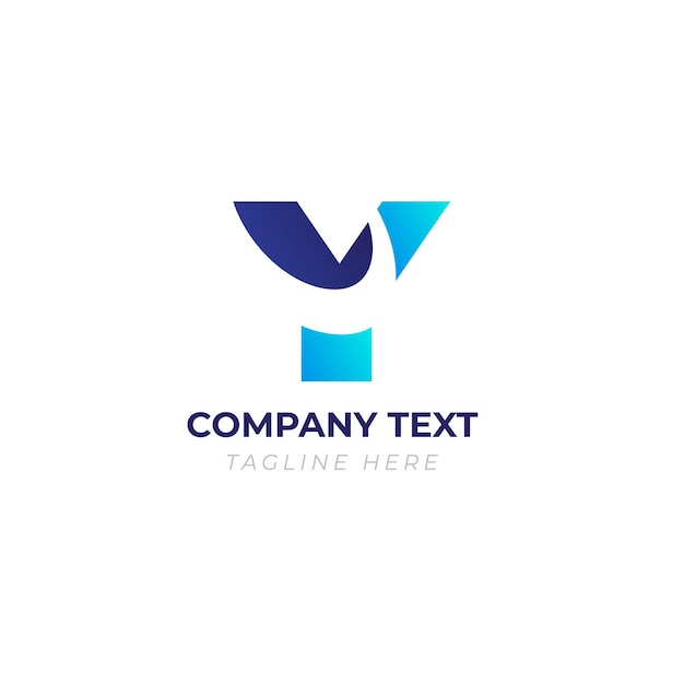 Diseño de logotipo mínimo de letra y para un negocio único y memorable