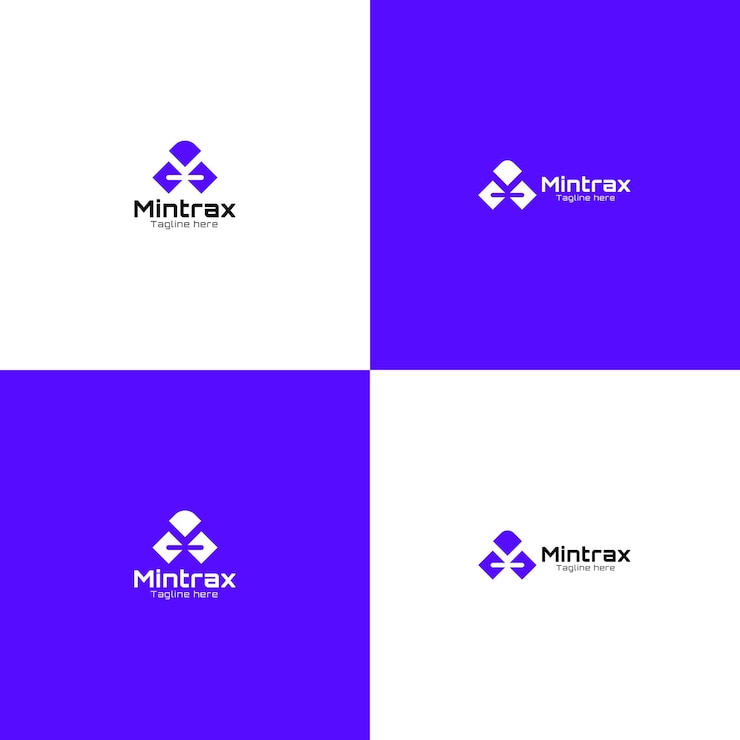 Vector diseño del logotipo mintrax