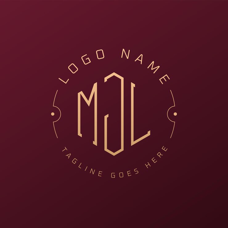 Vector diseño de logotipo de mjl de lujo letra elegante mjl monograma logotipo minimalista poligono plantilla de diseño de logotipo mjl