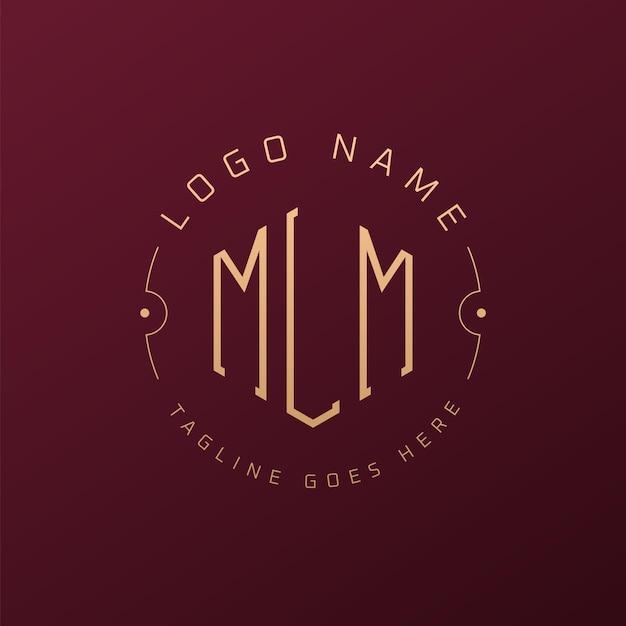 Diseño de logotipo de MLM de lujo Letra elegante MLM Monograma Logotipo minimalista Poligono plantilla de diseño de logotipo MLM