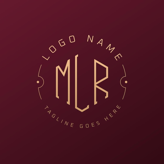 Diseño de logotipo de MLR de lujo Letra elegante MLR Monograma Logotipo minimalista Poligono MLR Template de diseño de logotipo