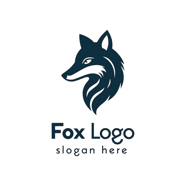 Diseño del logotipo de Modern Fox que ilustra un animal estilizado para la identidad de la marca