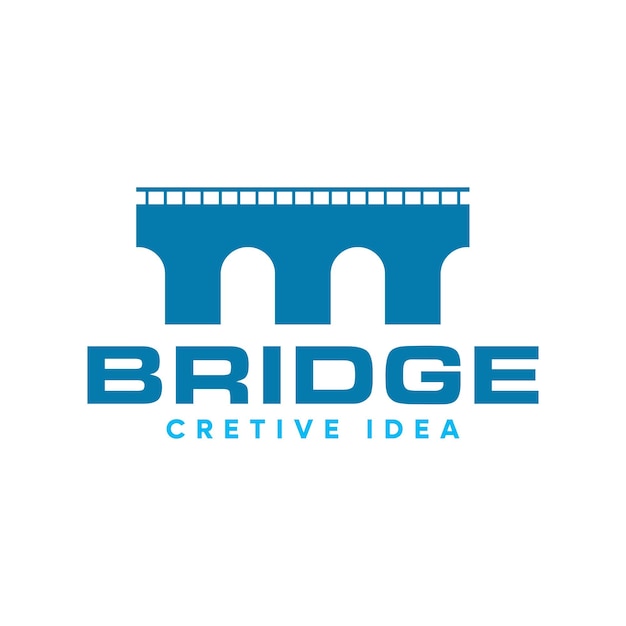 Diseño del logotipo de Modern Simple Bridge