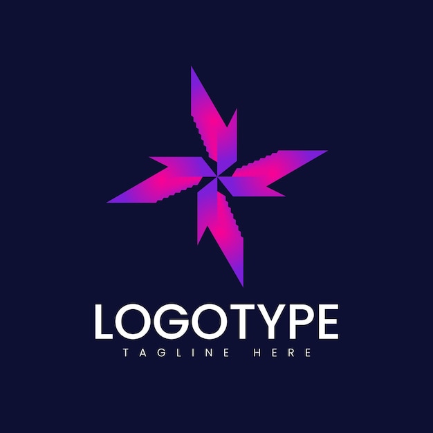 Vector diseño de logotipo moderno y abstracto para la empresa