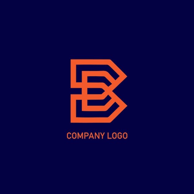 Diseño de logotipo moderno y abstracto de la letra B Decorative Classic Letter Initial B Minimal B inicial basado