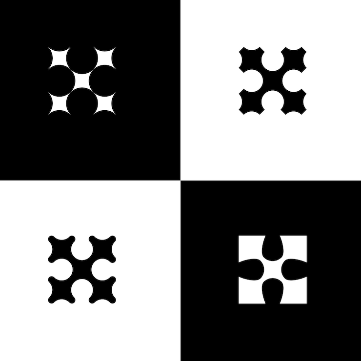 Diseño de logotipo moderno abstracto vectorial