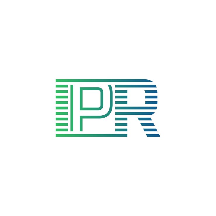 Vector diseño de logotipo moderno de derechos de propiedad intelectual (ipr) letra ipr minimalista profesional y versátil icono de marca para la identidad empresarial