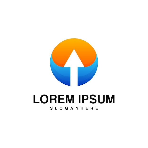 diseño de logotipo moderno de gradación