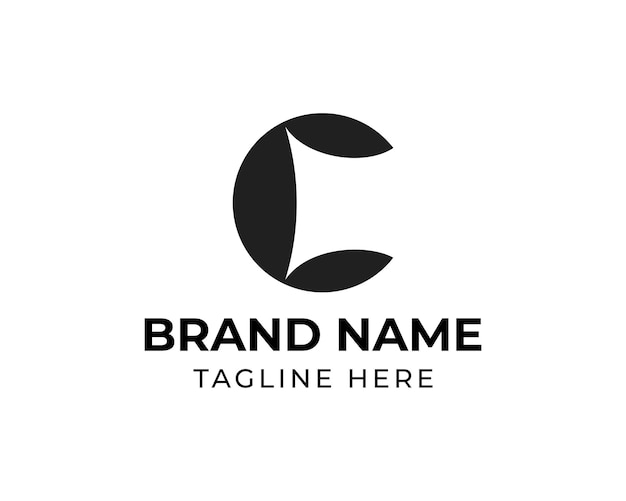 Diseño de logotipo moderno letra C