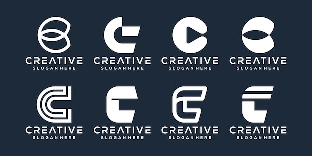 Diseño de logotipo moderno letra d