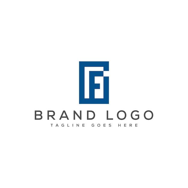 Diseño de logotipo moderno letra f