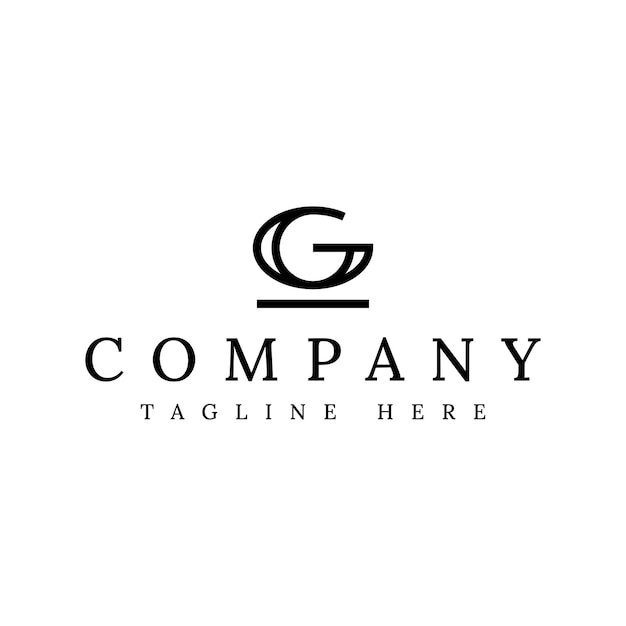 Diseño de logotipo moderno letra g