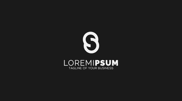Diseño de logotipo moderno de letra s abstracta