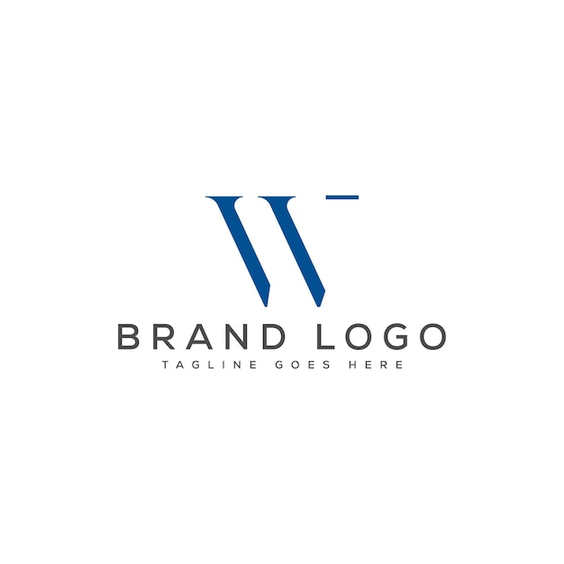 Diseño de logotipo moderno letra w