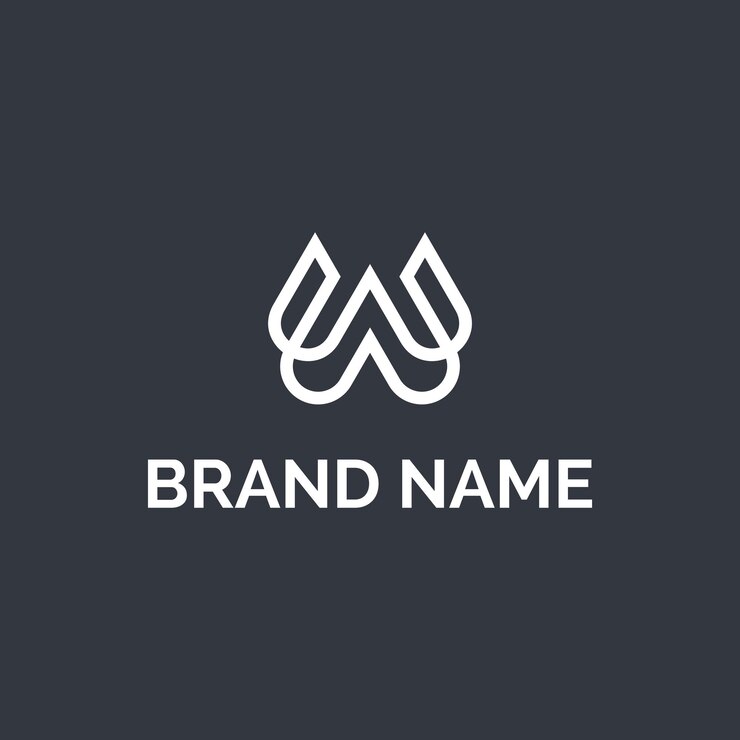 Diseño de logotipo moderno letra w