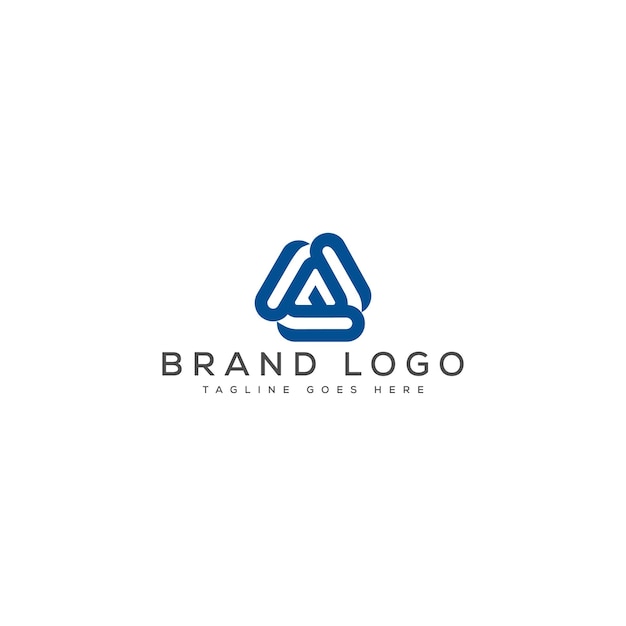 Diseño de logotipo moderno letra a