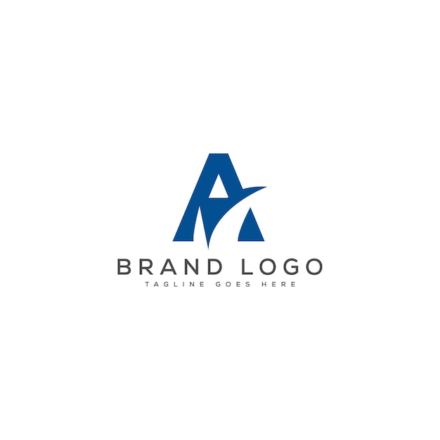 Diseño de logotipo moderno letra a