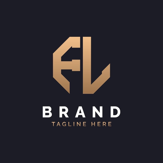 Diseño de logotipo Moderno Minimal Elegante y Lujo Logotipo FL Alfabeto Letra FL Logotipo Diseño para la marca Identidad empresarial corporativa FL