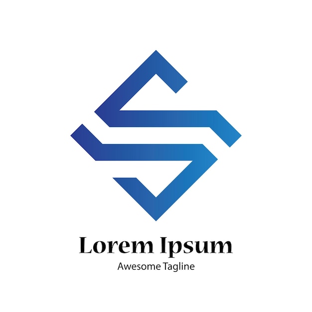 Diseño de logotipo moderno S