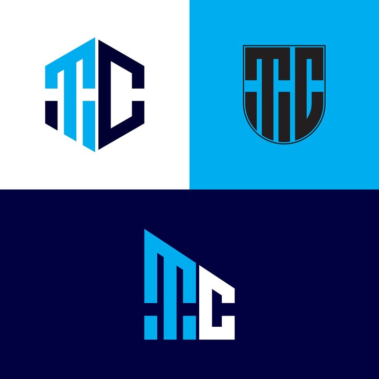 Vector diseño de logotipo moderno tc
