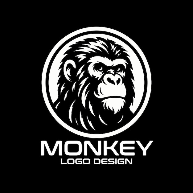 Diseño del logotipo de Monkey Vector