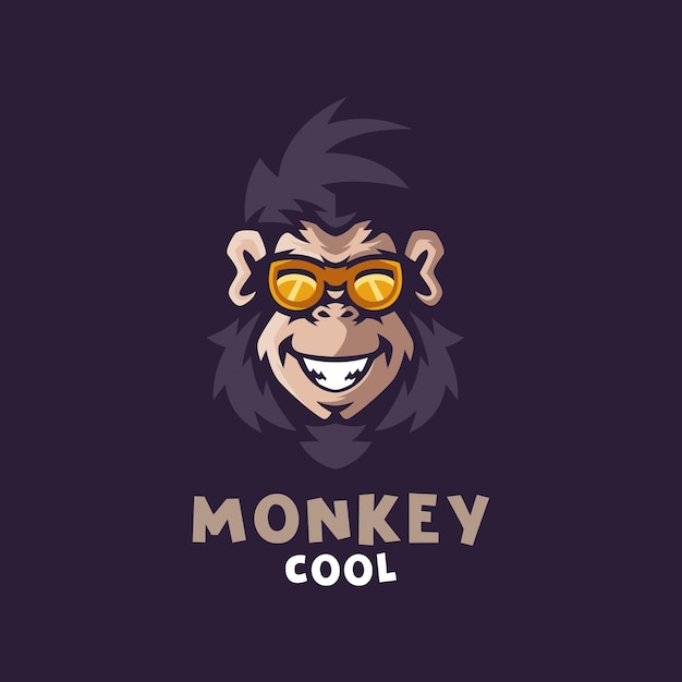 Diseño de logotipo de mono