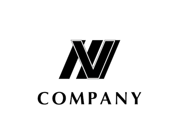 Diseño de logotipo Monogram Initials MV VM