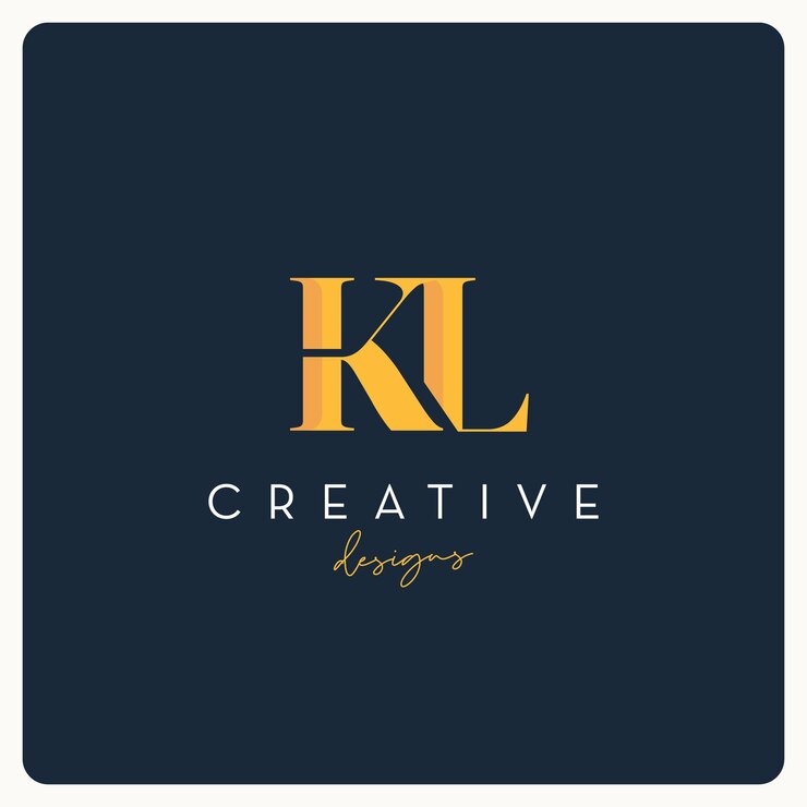 Vector diseño de logotipo monogram kl, logotipo de carta creativa para empresas y empresas