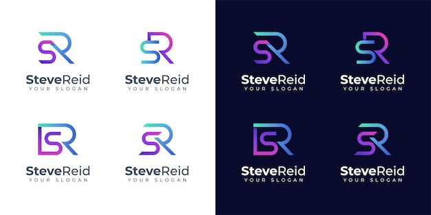 Diseño de logotipo Monogram SR