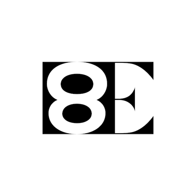 Diseño del logotipo del monograma 8E