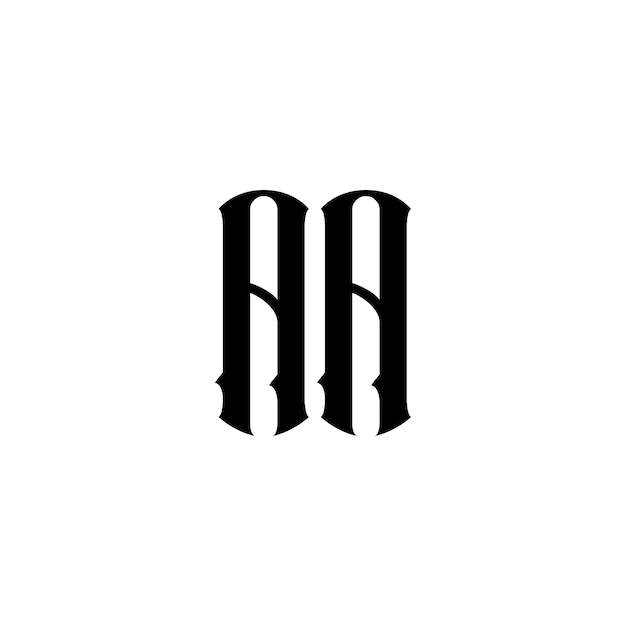 El diseño del logotipo del monograma AA, la letra, el texto, el nombre, el símbolo, el logotipo monocromático, el carácter alfabético, el logo simple.