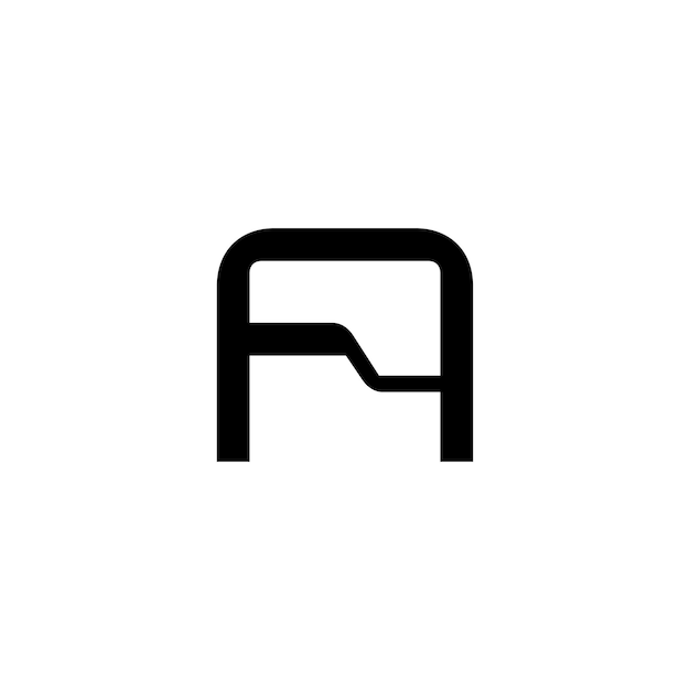 El diseño del logotipo del monograma AA, la letra, el texto, el nombre, el símbolo, el logotipo monocromático, el carácter alfabético, el logo simple.