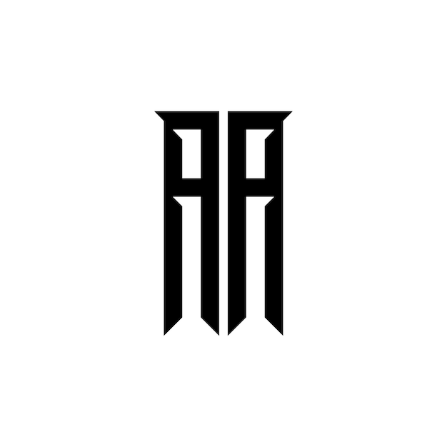 El diseño del logotipo del monograma AA, la letra, el texto, el nombre, el símbolo, el logotipo monocromático, el carácter alfabético, el logo simple.