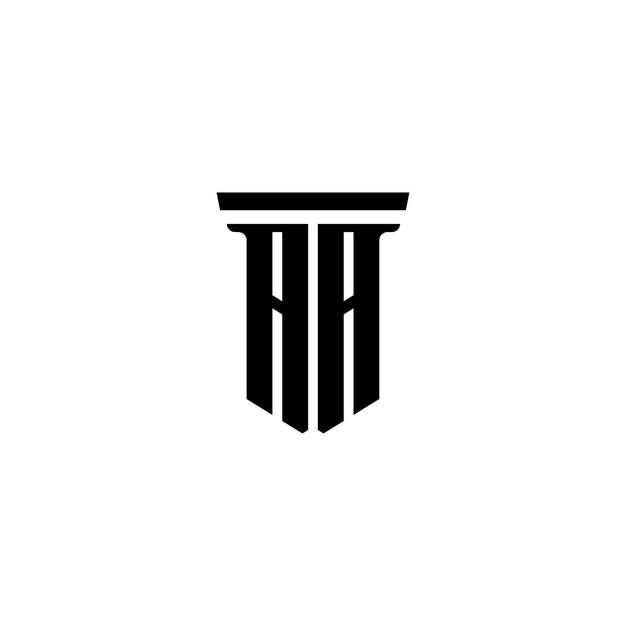 El diseño del logotipo del monograma AA, la letra, el texto, el nombre, el símbolo, el logotipo monocromático, el carácter alfabético, el logo simple.