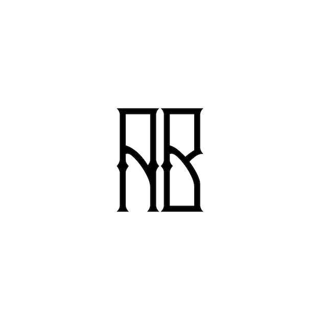 El diseño del logotipo del monograma AB, la letra, el texto, el nombre, el símbolo, el logotipo monocromático, el carácter alfabético, el logo simple.