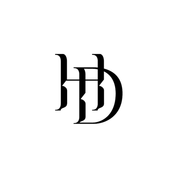 Diseño de logotipo de monograma en alta definición, letra, texto, nombre, símbolo, logotipo monocromático, carácter alfabético, logotipo simple