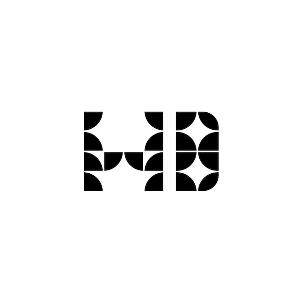 Diseño de logotipo de monograma en alta definición, letra, texto, nombre, símbolo, logotipo monocromático, carácter alfabético, logotipo simple
