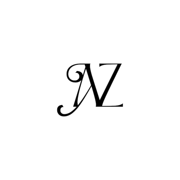El diseño del logotipo del monograma AZ, la letra, el texto, el nombre, el símbolo, el logotipo monocromático, el carácter alfabético, el logo simple.