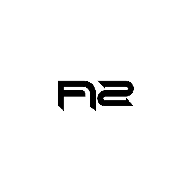 El diseño del logotipo del monograma AZ, la letra, el texto, el nombre, el símbolo, el logotipo monocromático, el carácter alfabético, el logo simple.