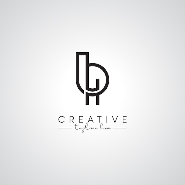 Diseño del logotipo del monograma de BH