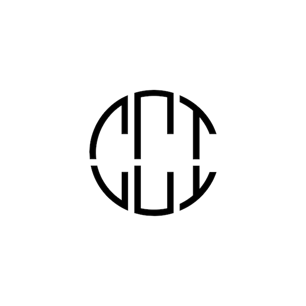 Diseño del logotipo del monograma del círculo CCI