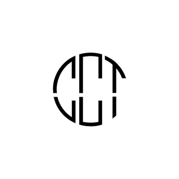 Diseño del logotipo del monograma del círculo CCT
