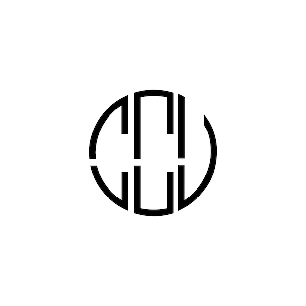 Diseño del logotipo del monograma del círculo CCU